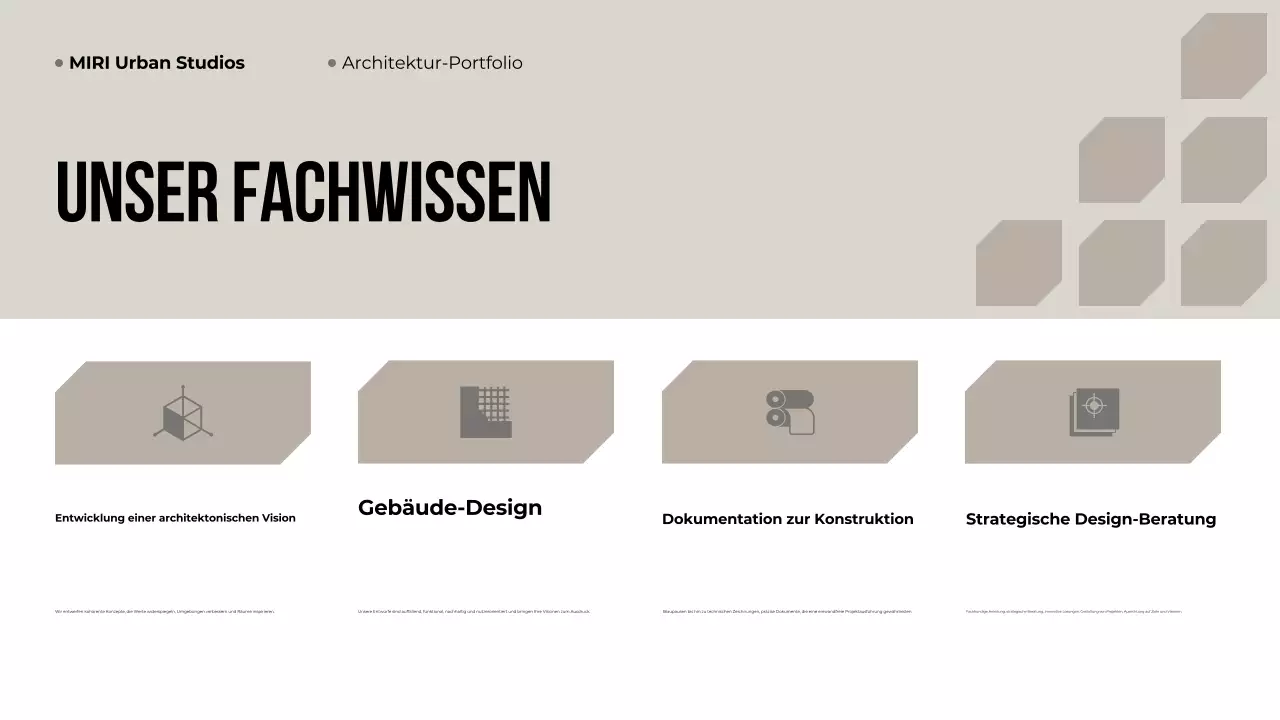 Beige Modern Architecture Portfolio