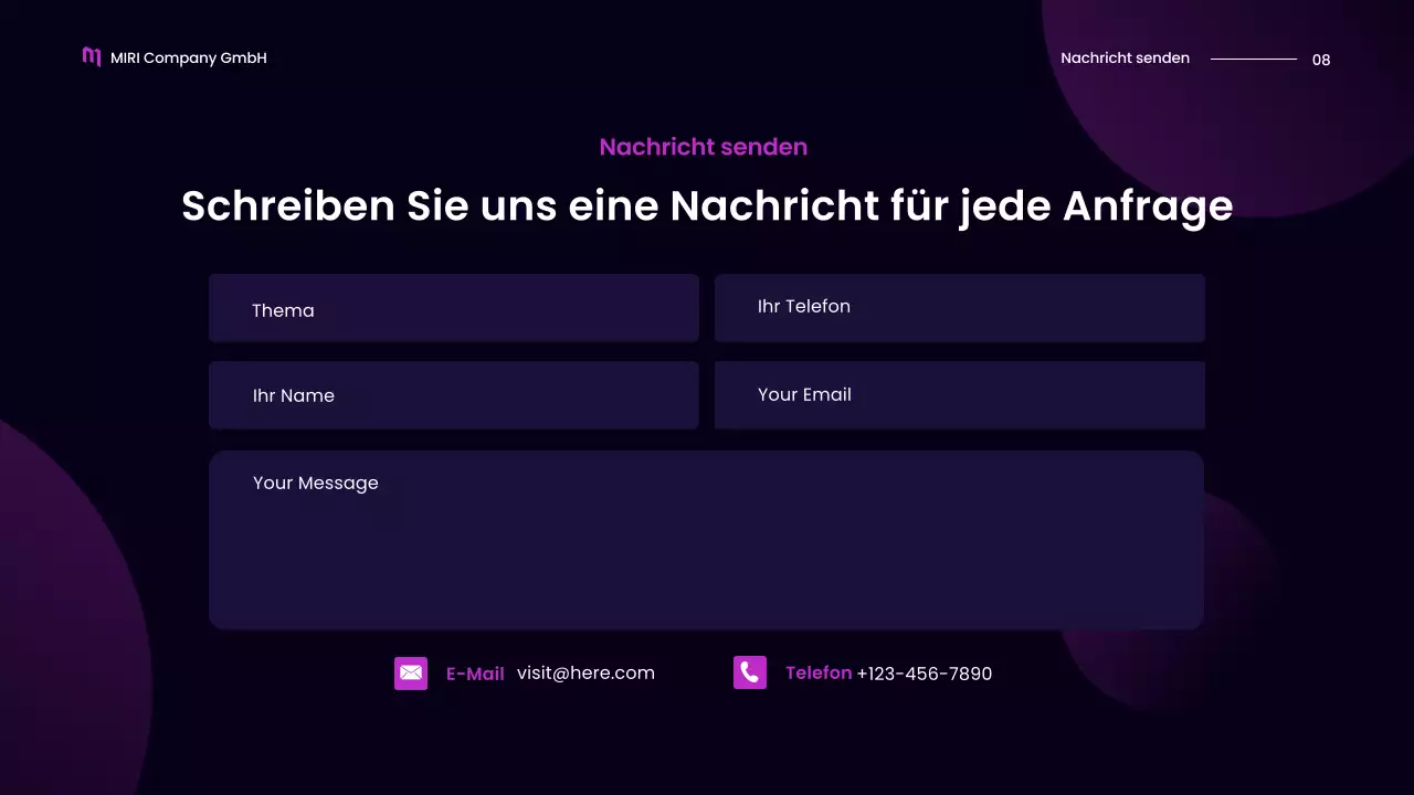 lila moderne mobile Multimedia-Promotion