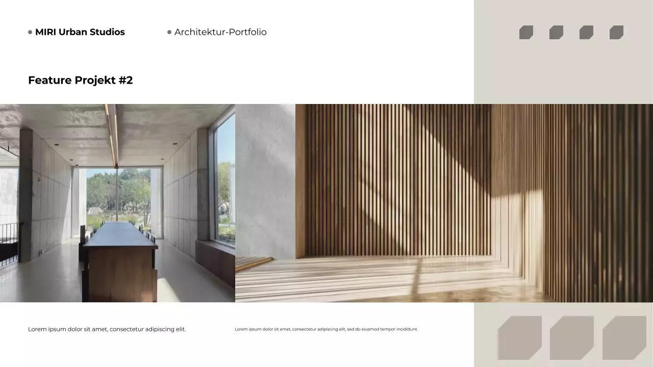 Beige Modern Architecture Portfolio