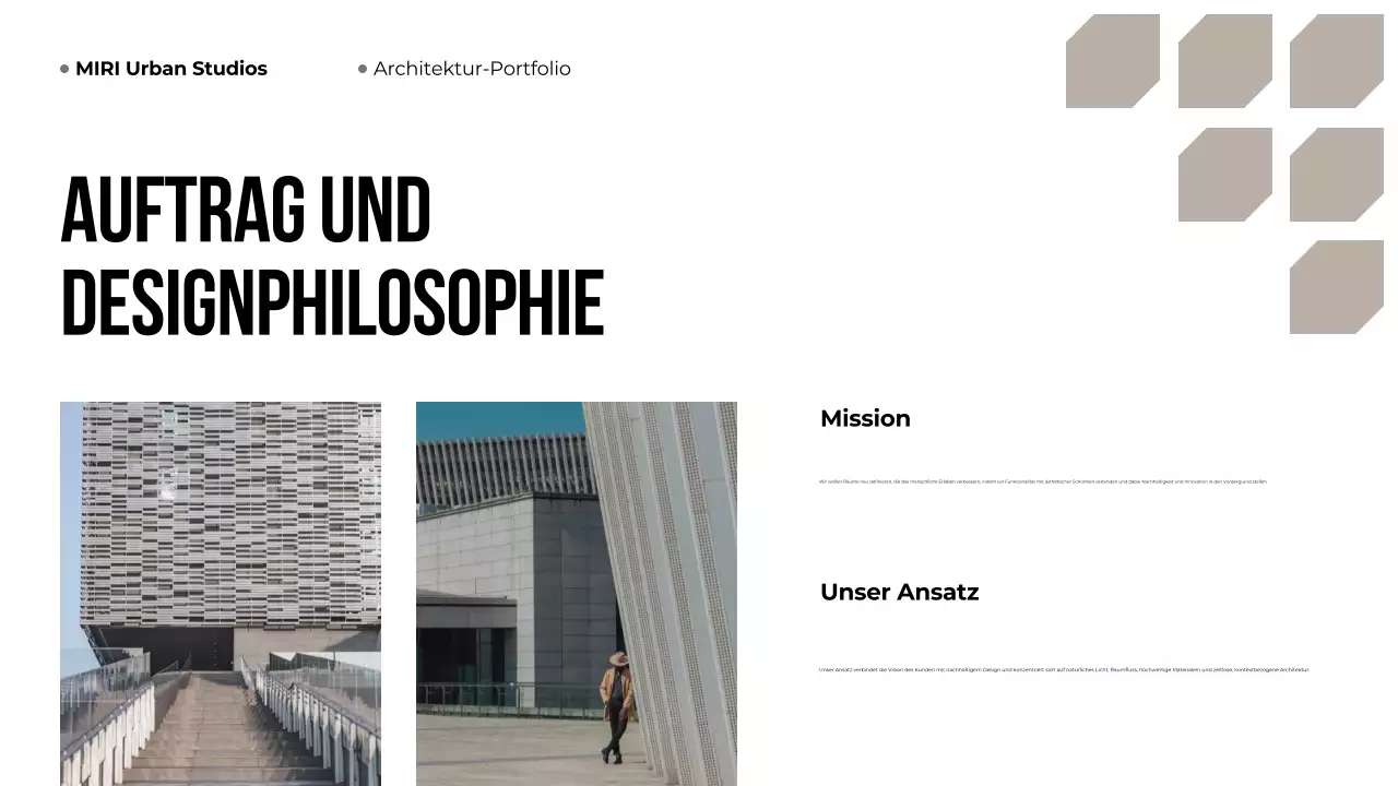 Beige Modern Architecture Portfolio