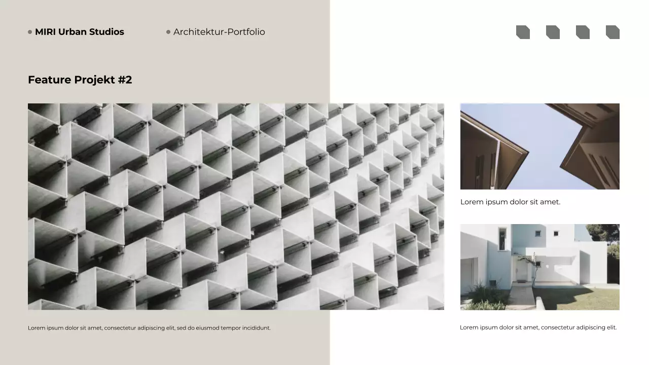 Beige Modern Architecture Portfolio