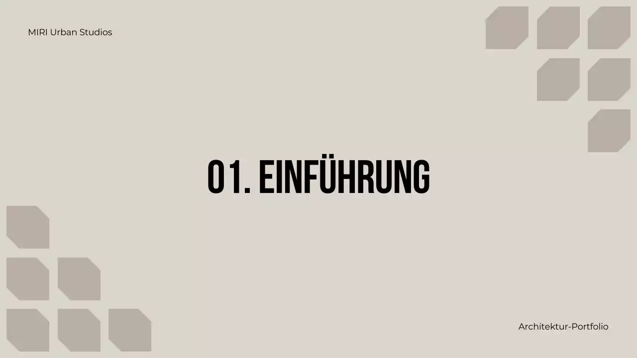 Beige Modern Architecture Portfolio