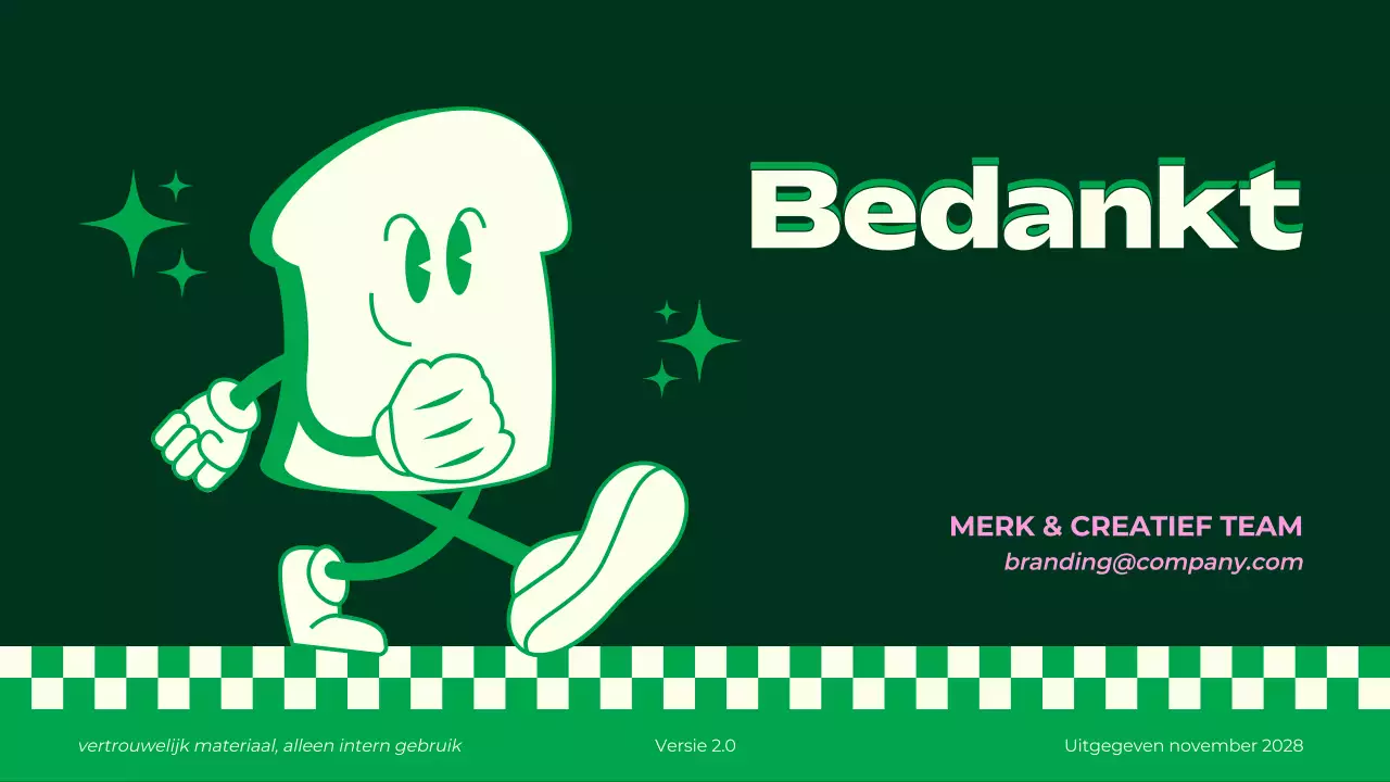 Retro Groene Merkrichtlijnen