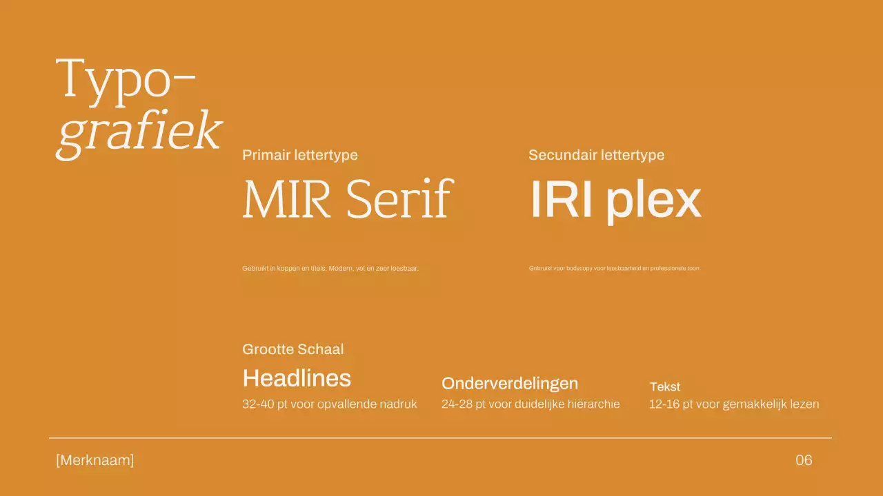 groene minimalistische merkrichtlijn voor meubels