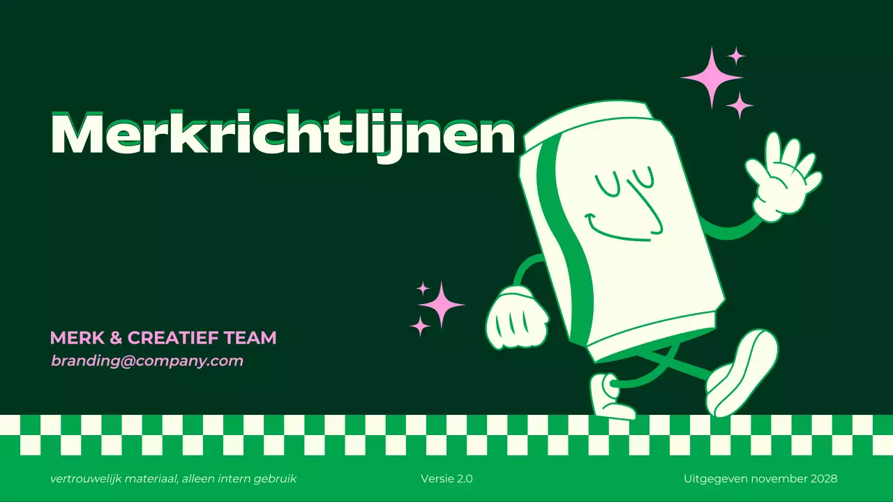 Retro Groene Merkrichtlijnen