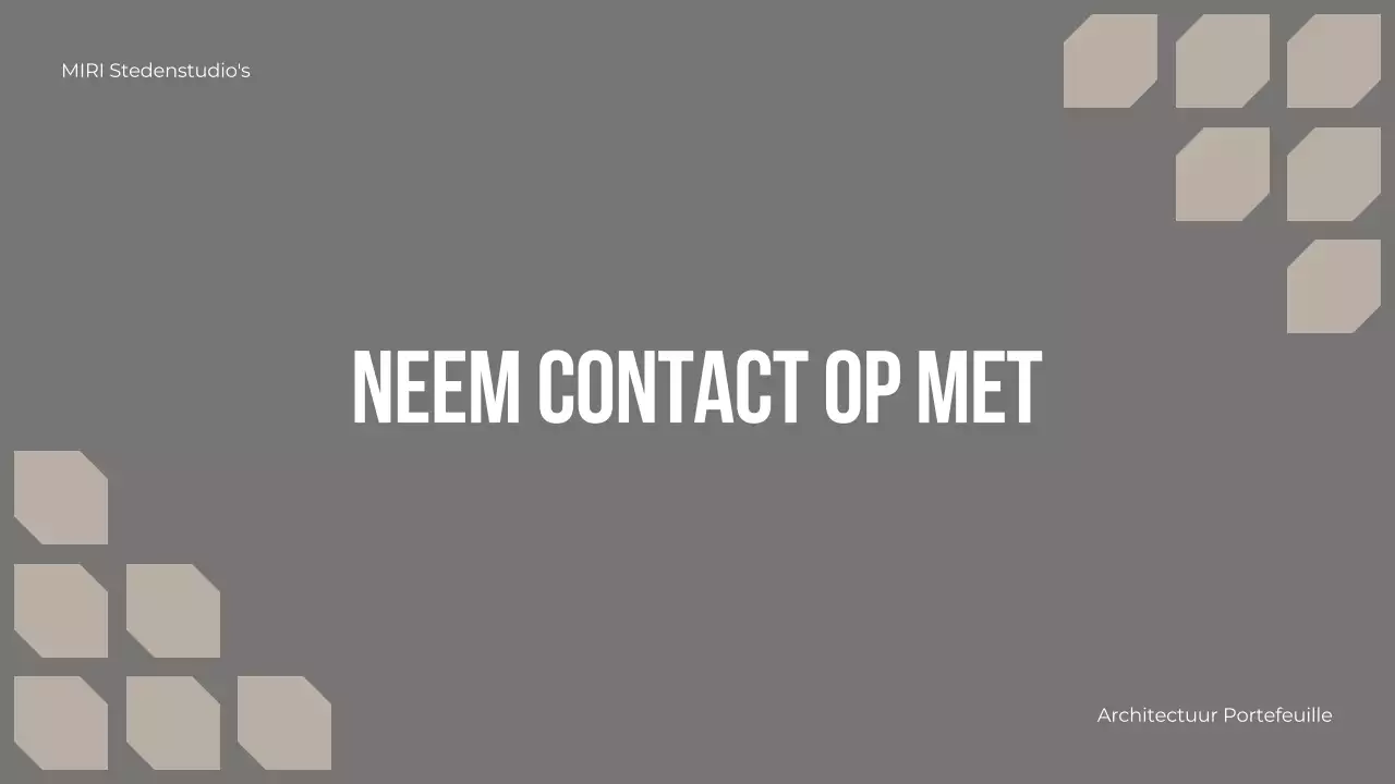 Beige moderne architectuur portfolio