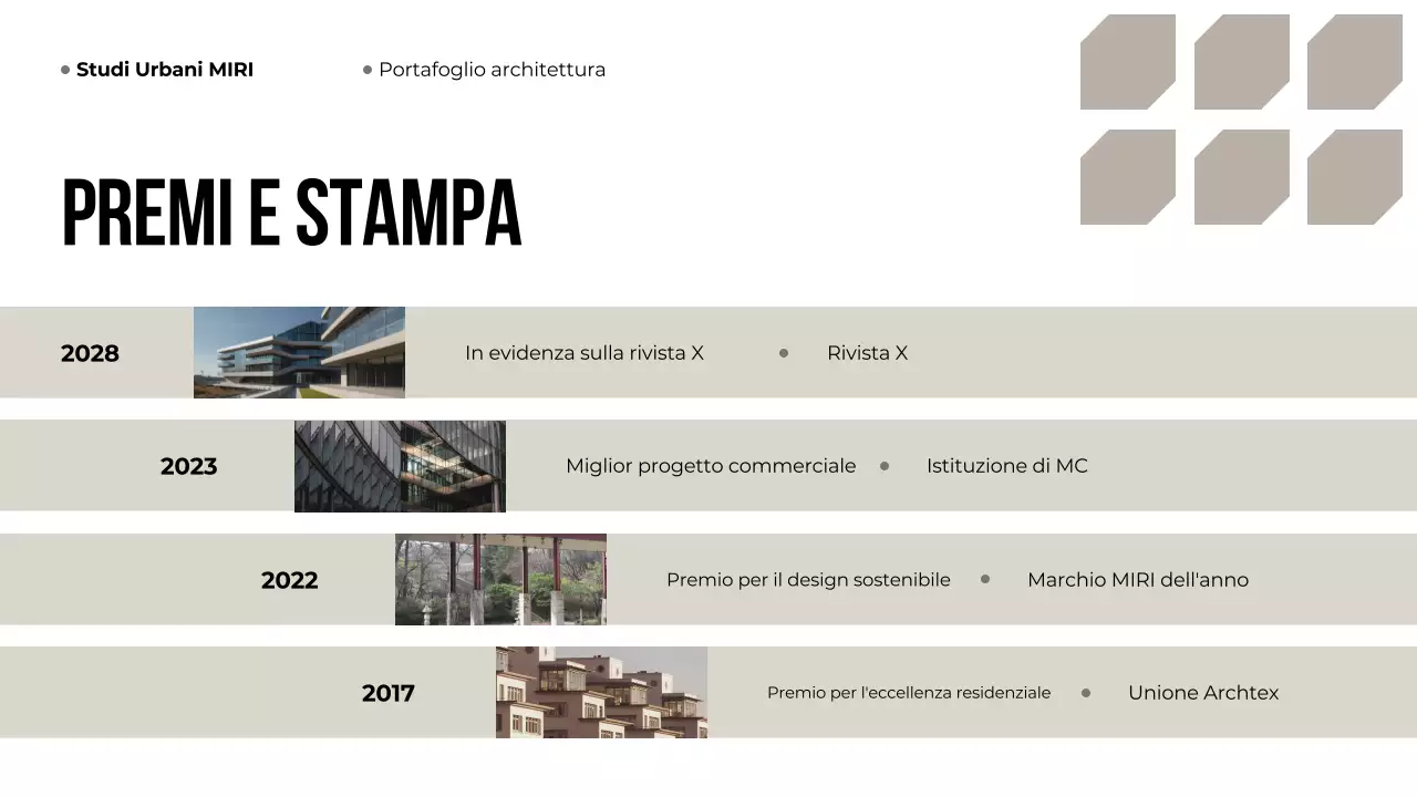 Portafoglio di architettura moderna beige