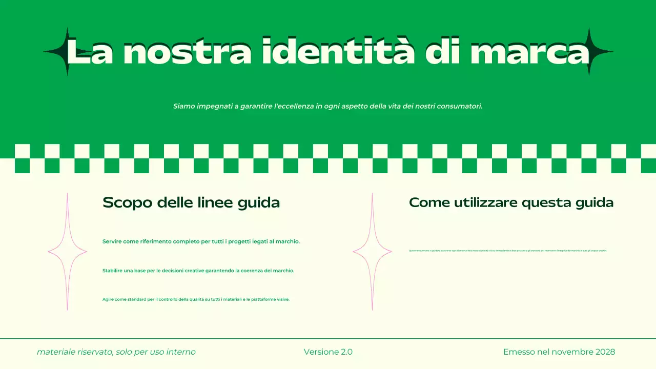 Linee guida del marchio Retro Green