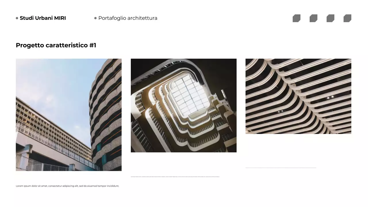 Portafoglio di architettura moderna beige