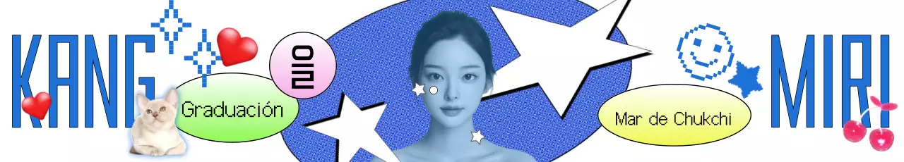 Celebración de la graduación del pop azul