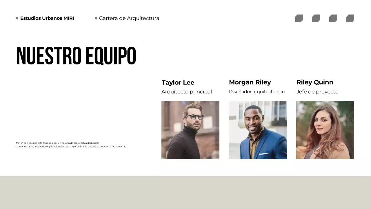 Cartera de Arquitectura Moderna Beige