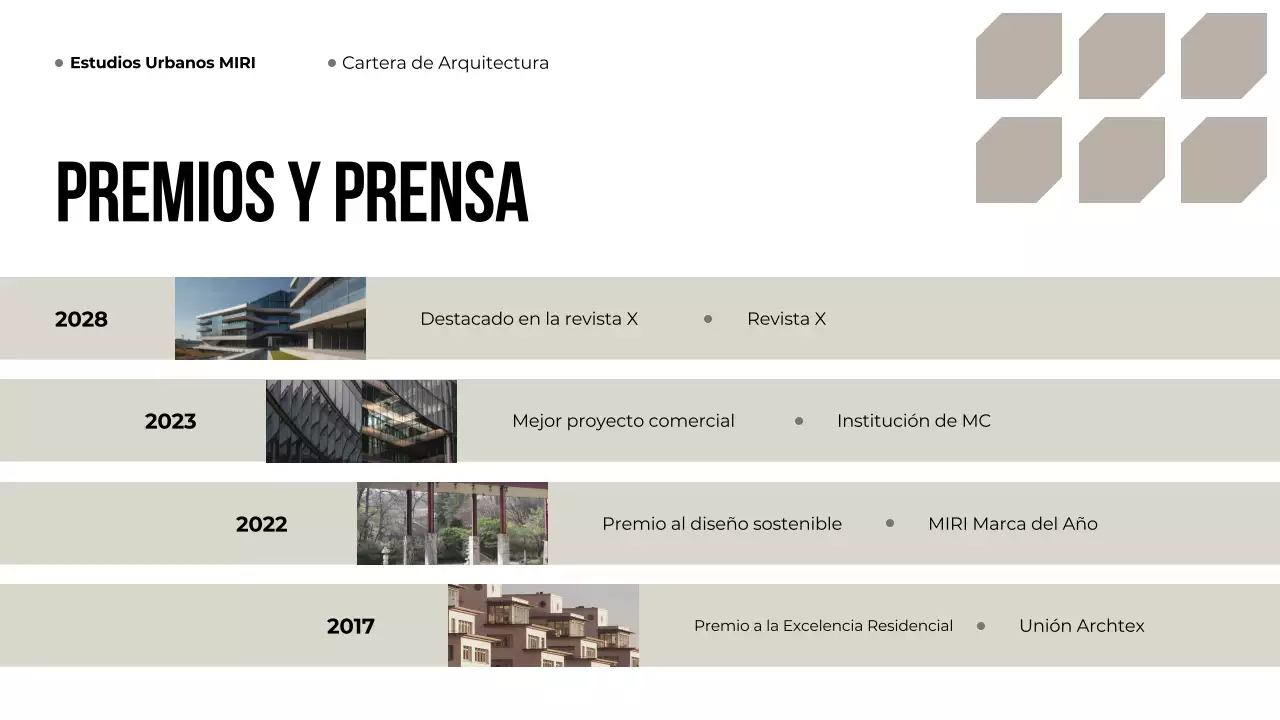 Cartera de Arquitectura Moderna Beige