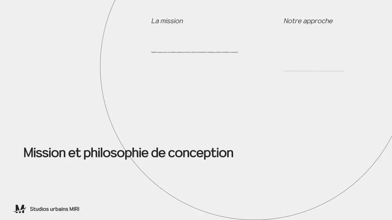 Présentation du portfolio de l'architecture noire et grise