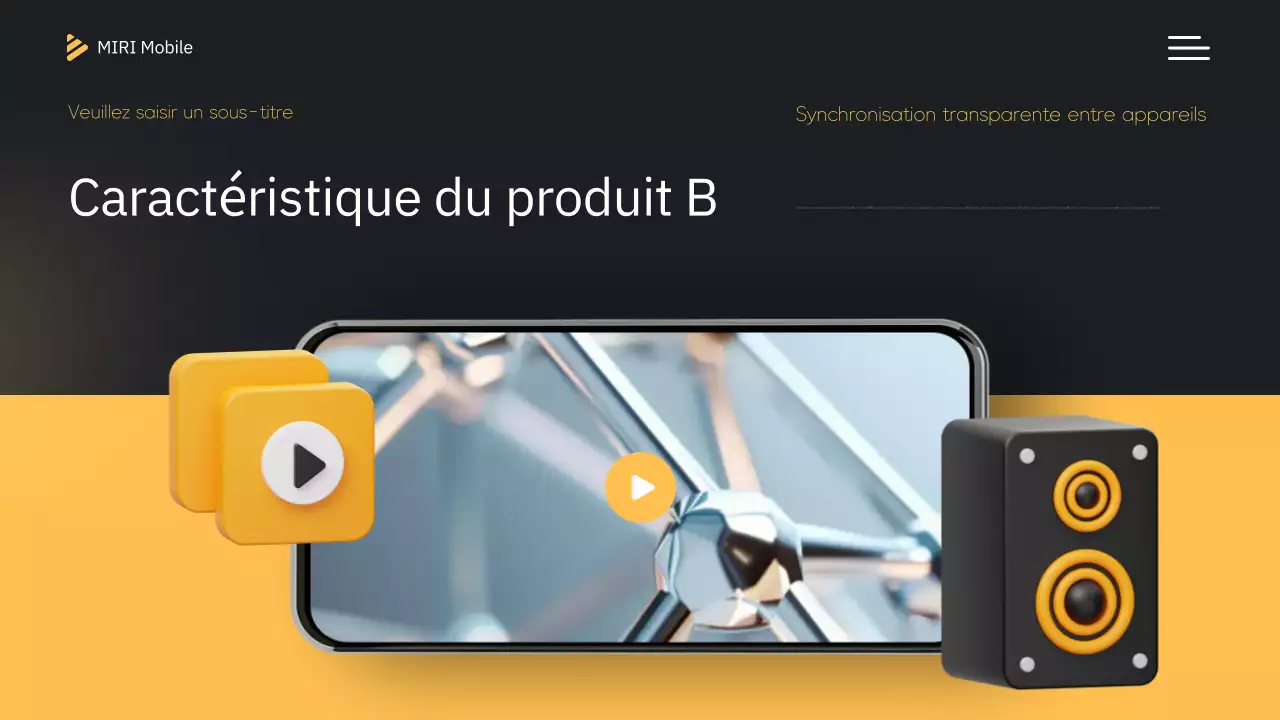 Introduction mobile moderne jaune