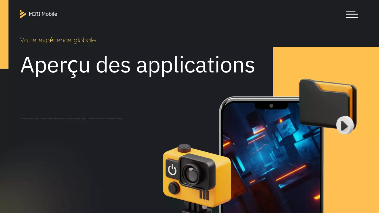 Introduction mobile moderne jaune