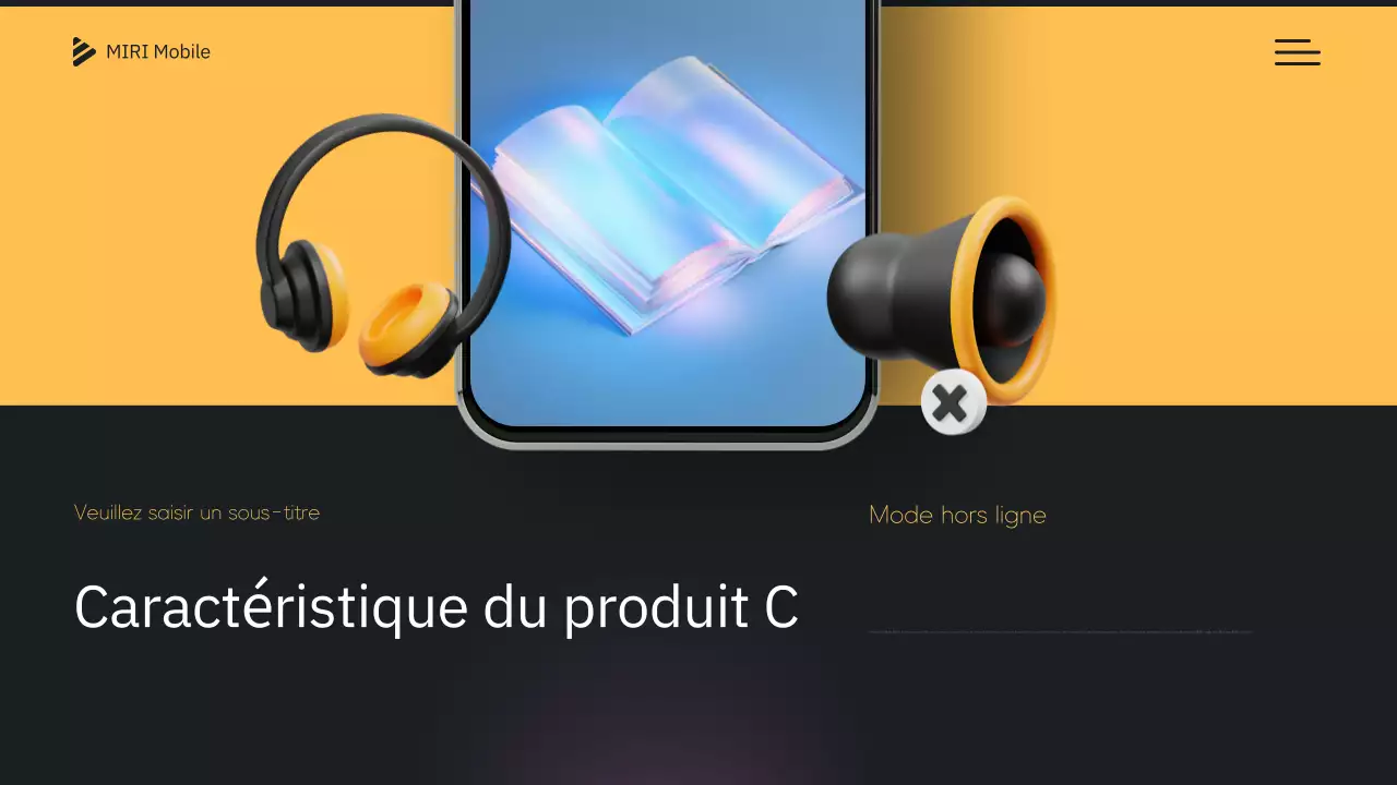 Introduction mobile moderne jaune