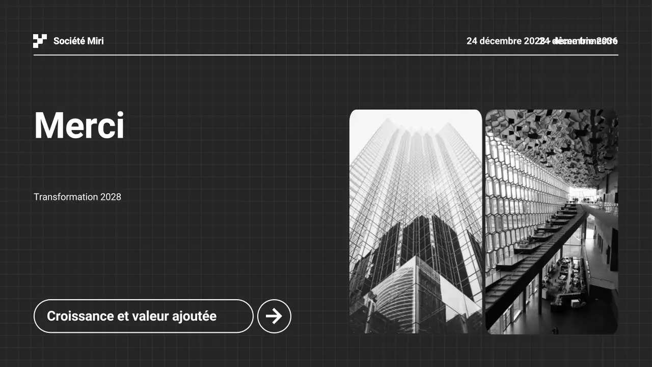 Présentation du rapport annuel d'activité en noir et blanc
