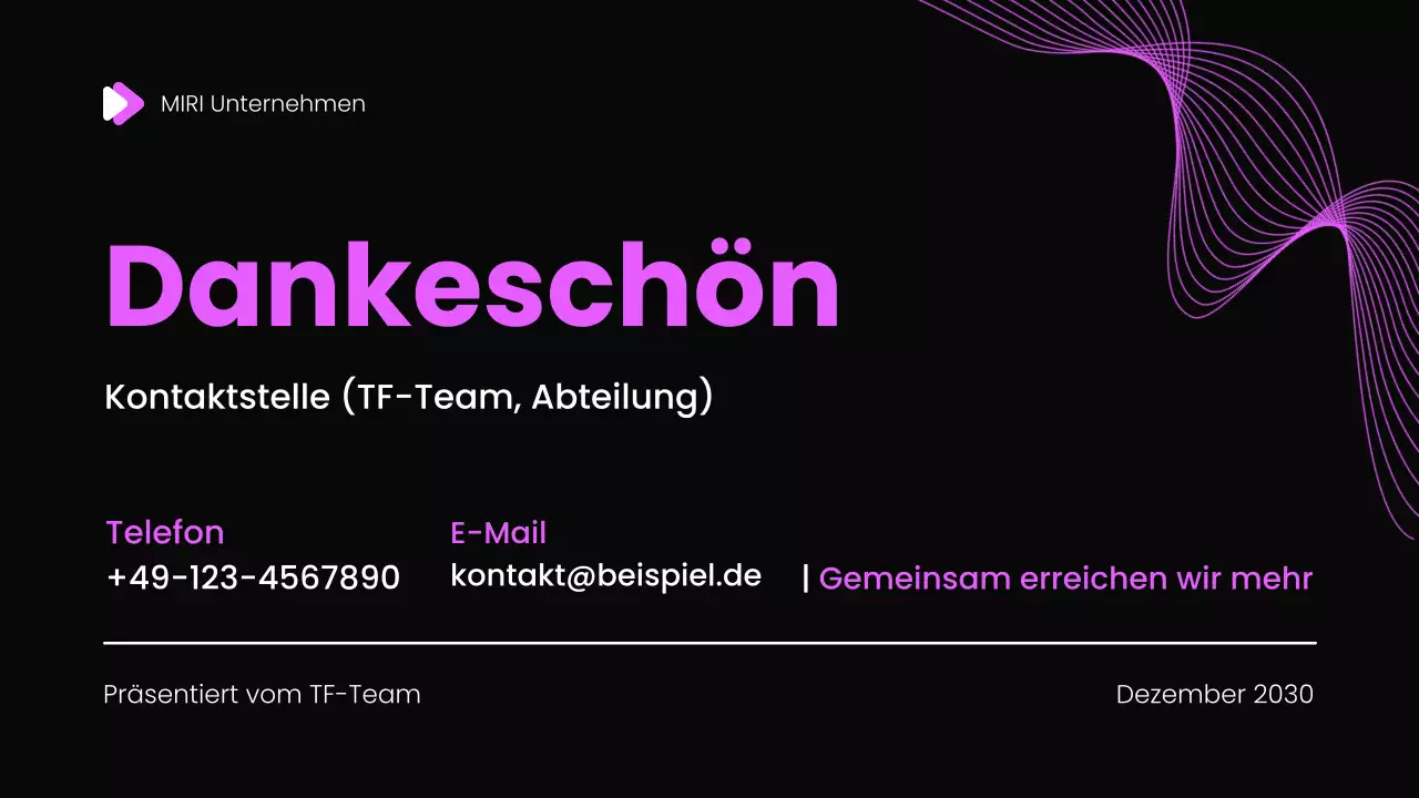 Monatlicher Rückblick Bericht Präsentation Vorlage