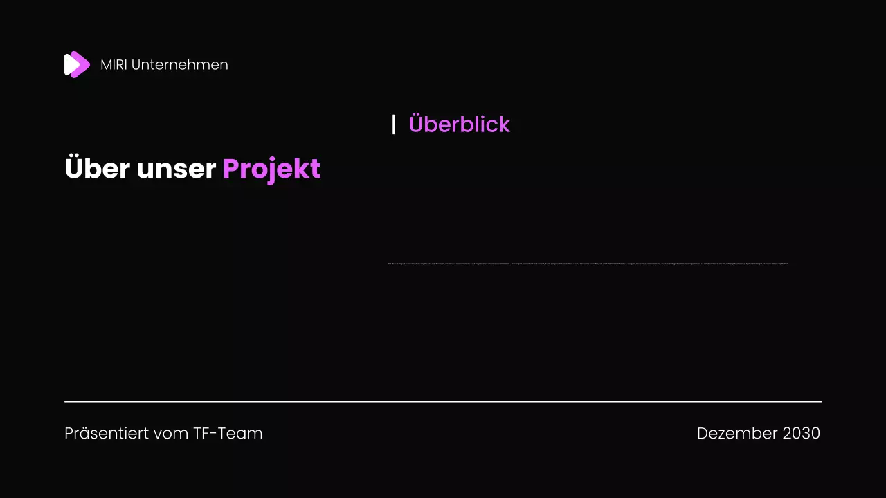 Monatlicher Rückblick Bericht Präsentation Vorlage
