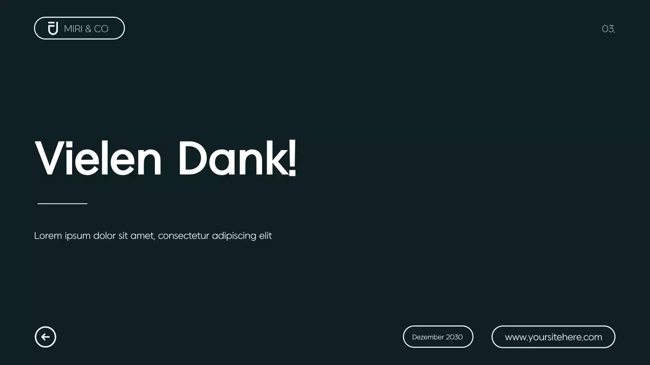 Moderner minimalistischer Geschäftsplan