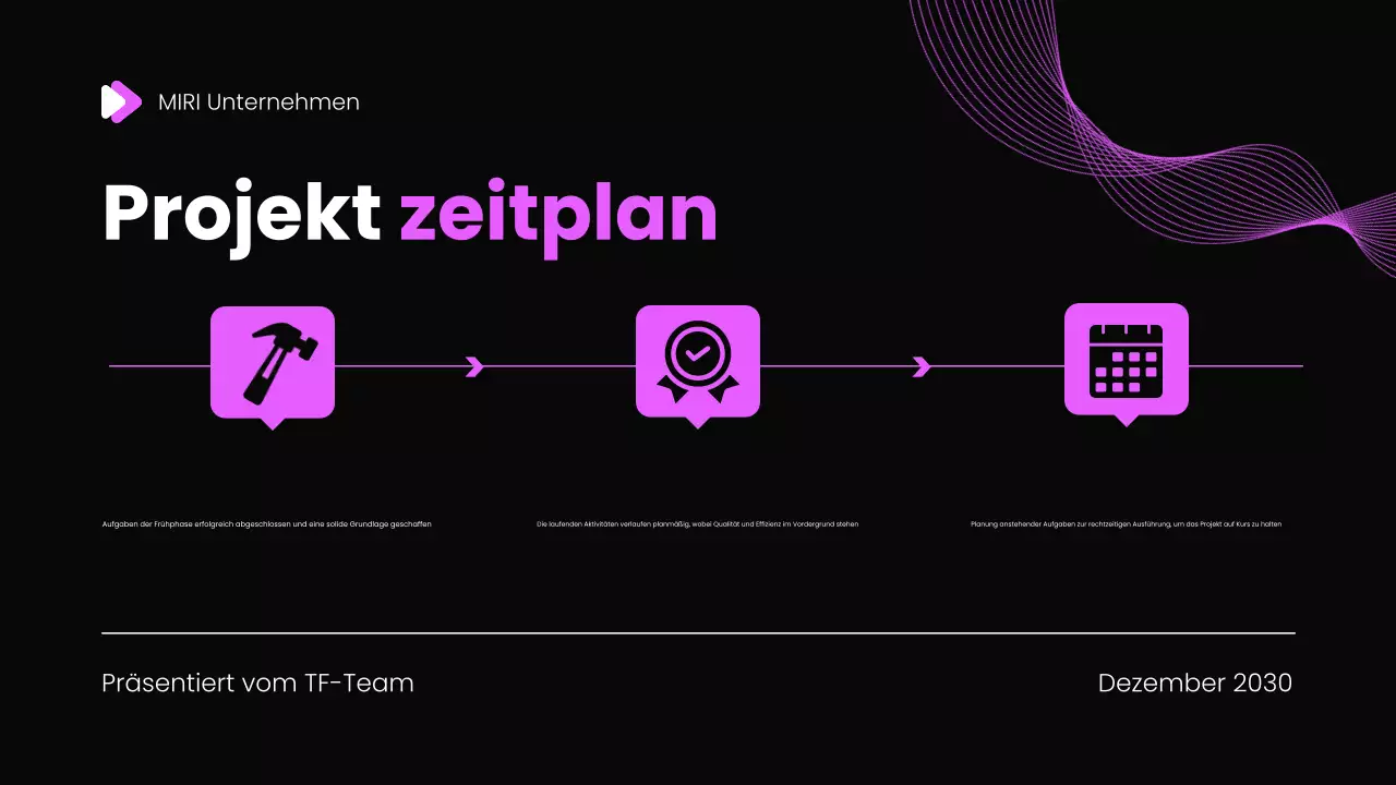 Monatlicher Rückblick Bericht Präsentation Vorlage