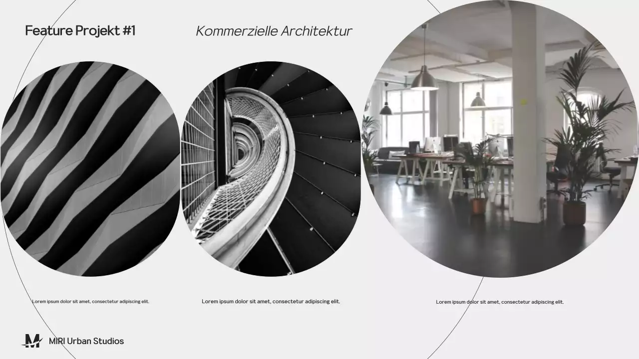 Black and Grey Architektur Portfolio Präsentation
