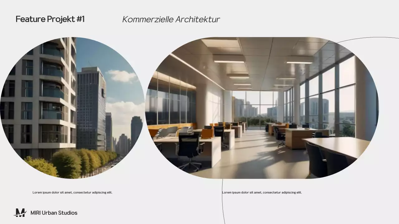 Black and Grey Architektur Portfolio Präsentation