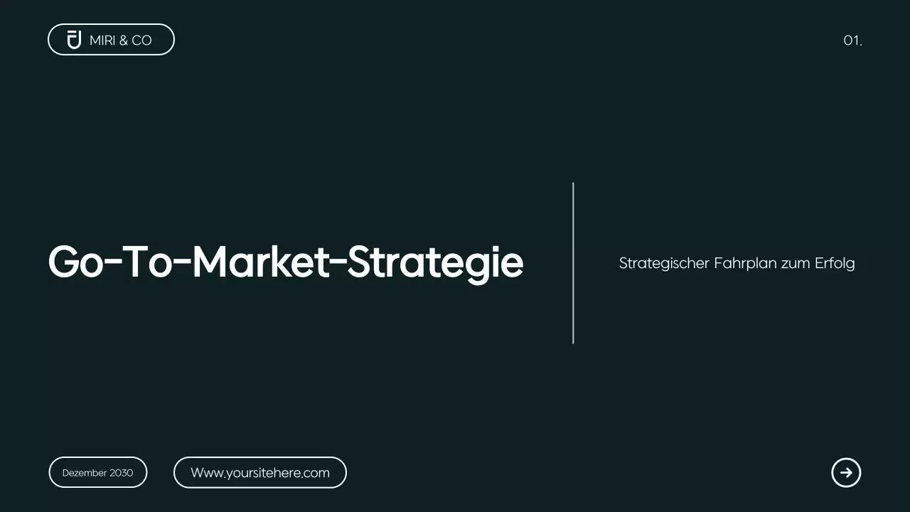 Moderner minimalistischer Geschäftsplan