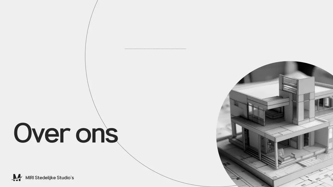 Presentatie zwart-grijs architectuurportfolio