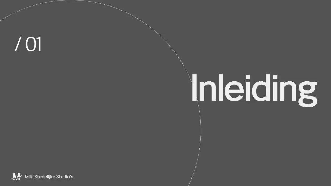 Presentatie zwart-grijs architectuurportfolio