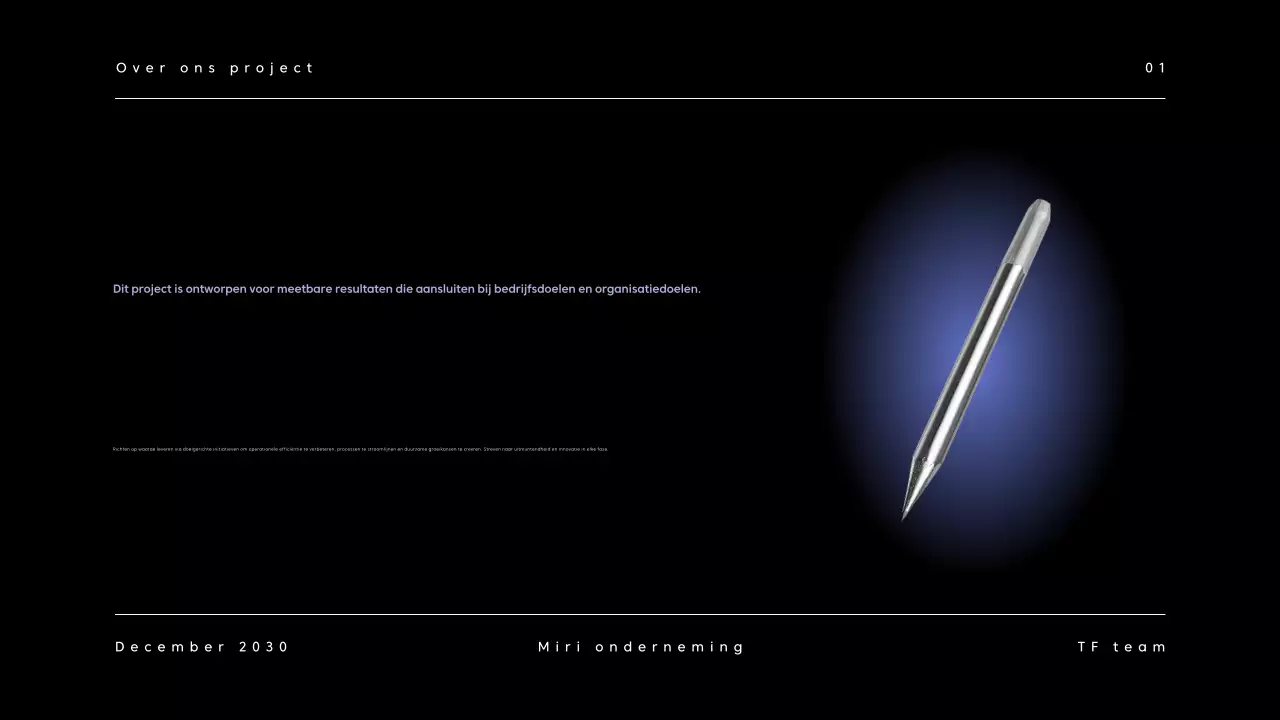 Zwart Donker Zakelijk Rapport