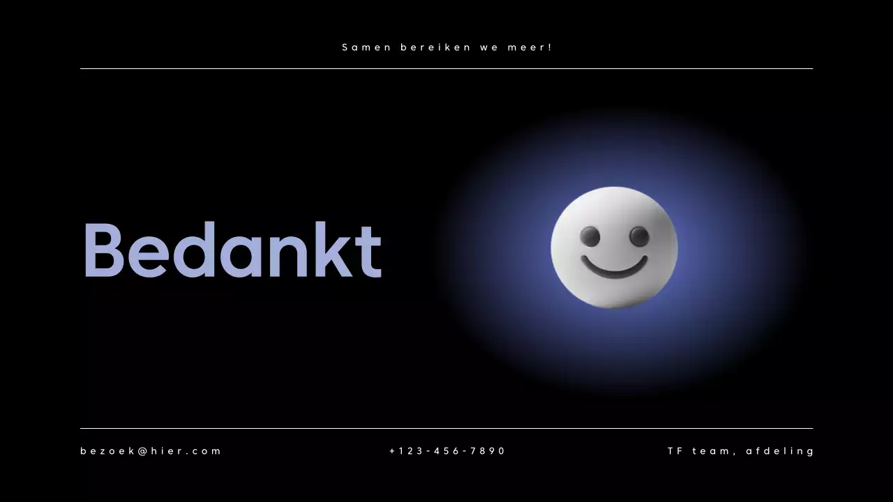 Zwart Donker Zakelijk Rapport