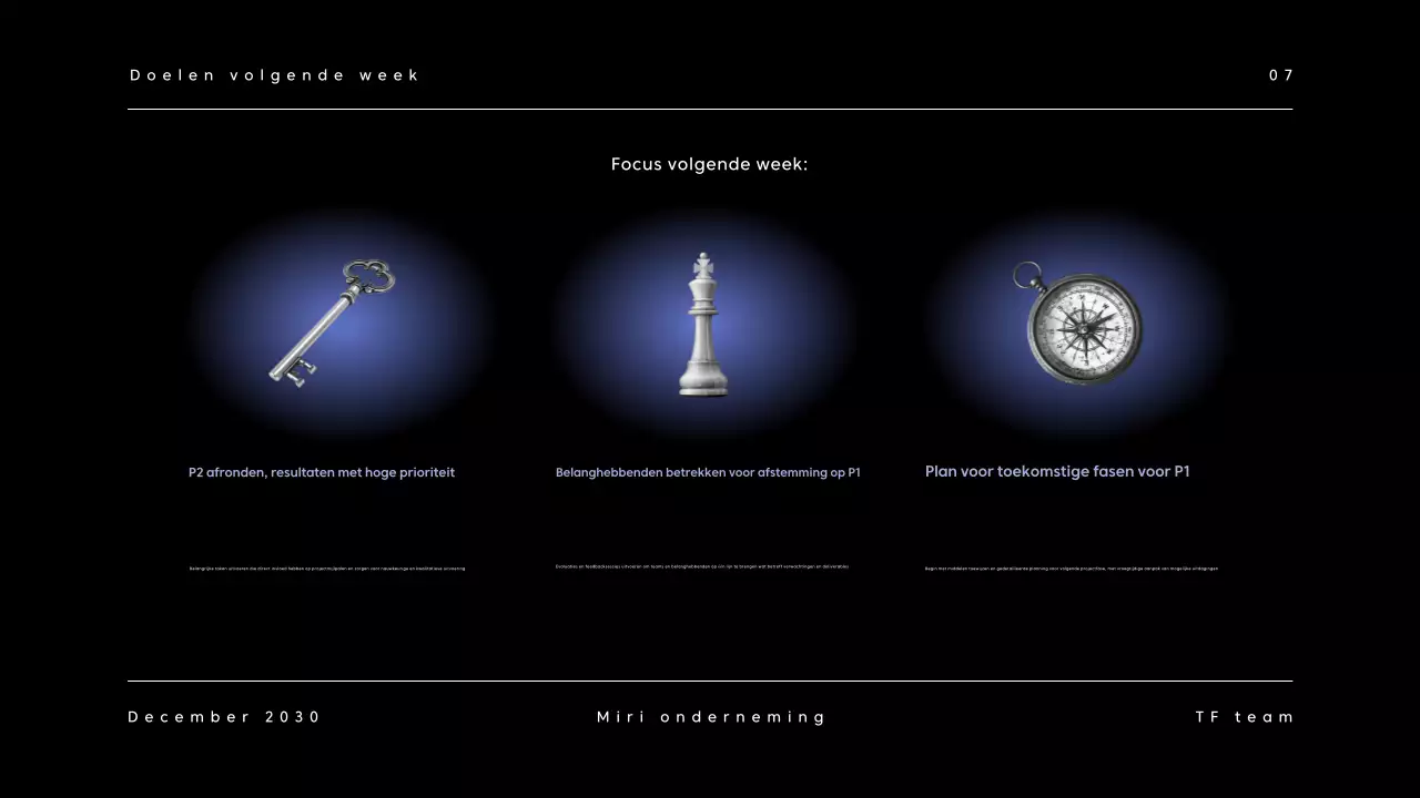 Zwart Donker Zakelijk Rapport