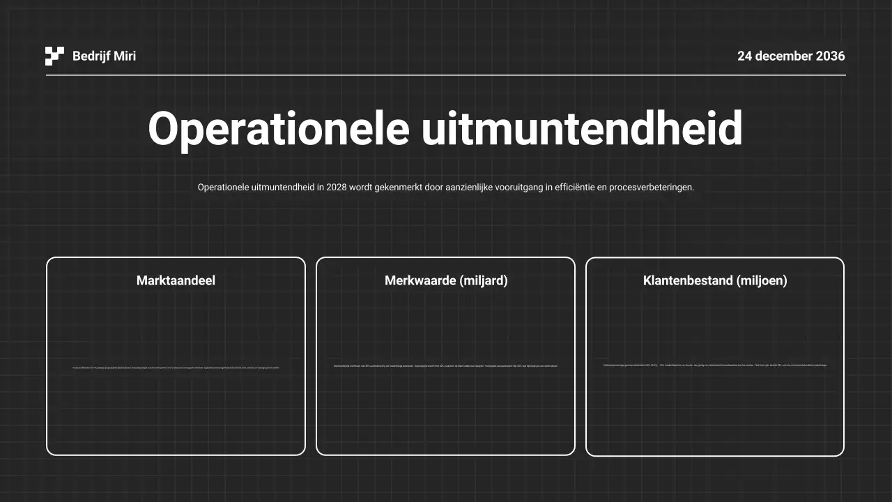 Presentatie zwart-wit jaarverslag