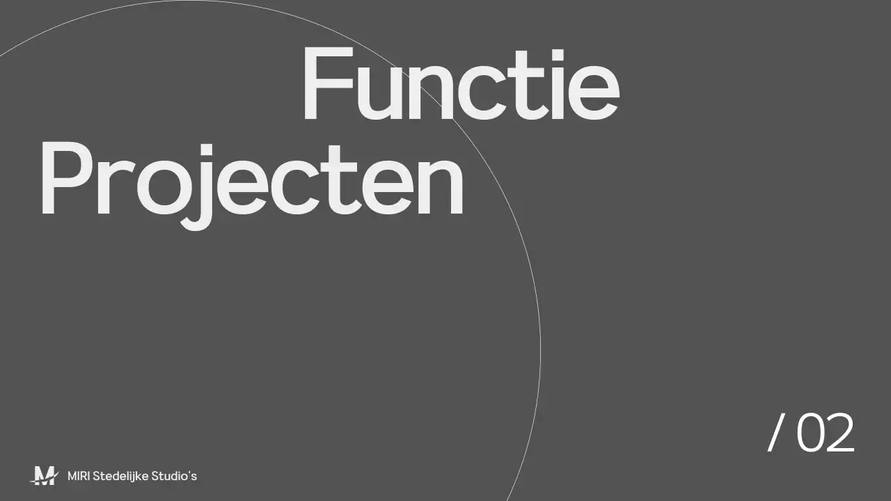 Presentatie zwart-grijs architectuurportfolio