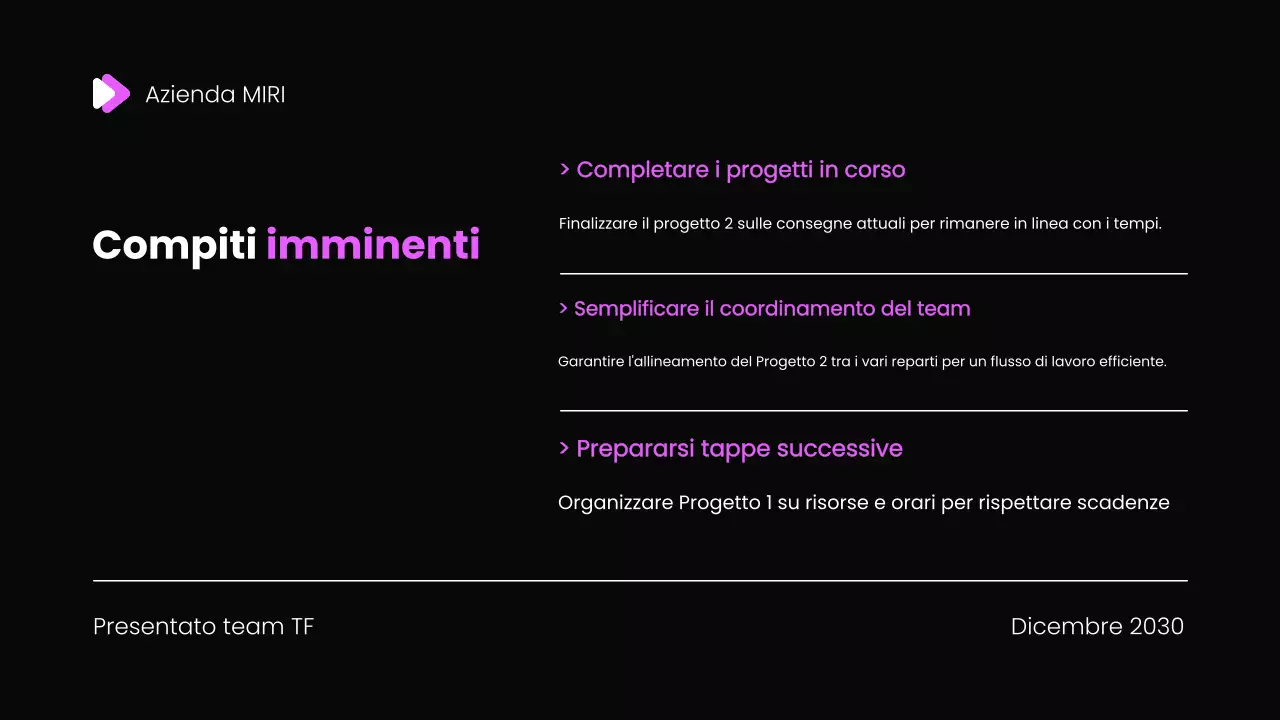 Modello di presentazione del rapporto di revisione mensile