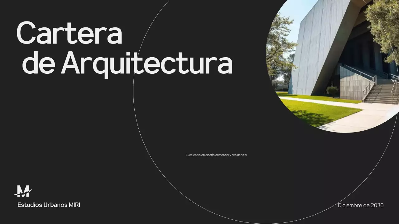 Presentación de la cartera de arquitectura Black and Grey