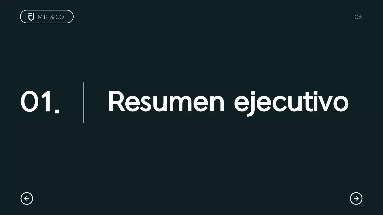 Plan de empresa moderno y minimalista
