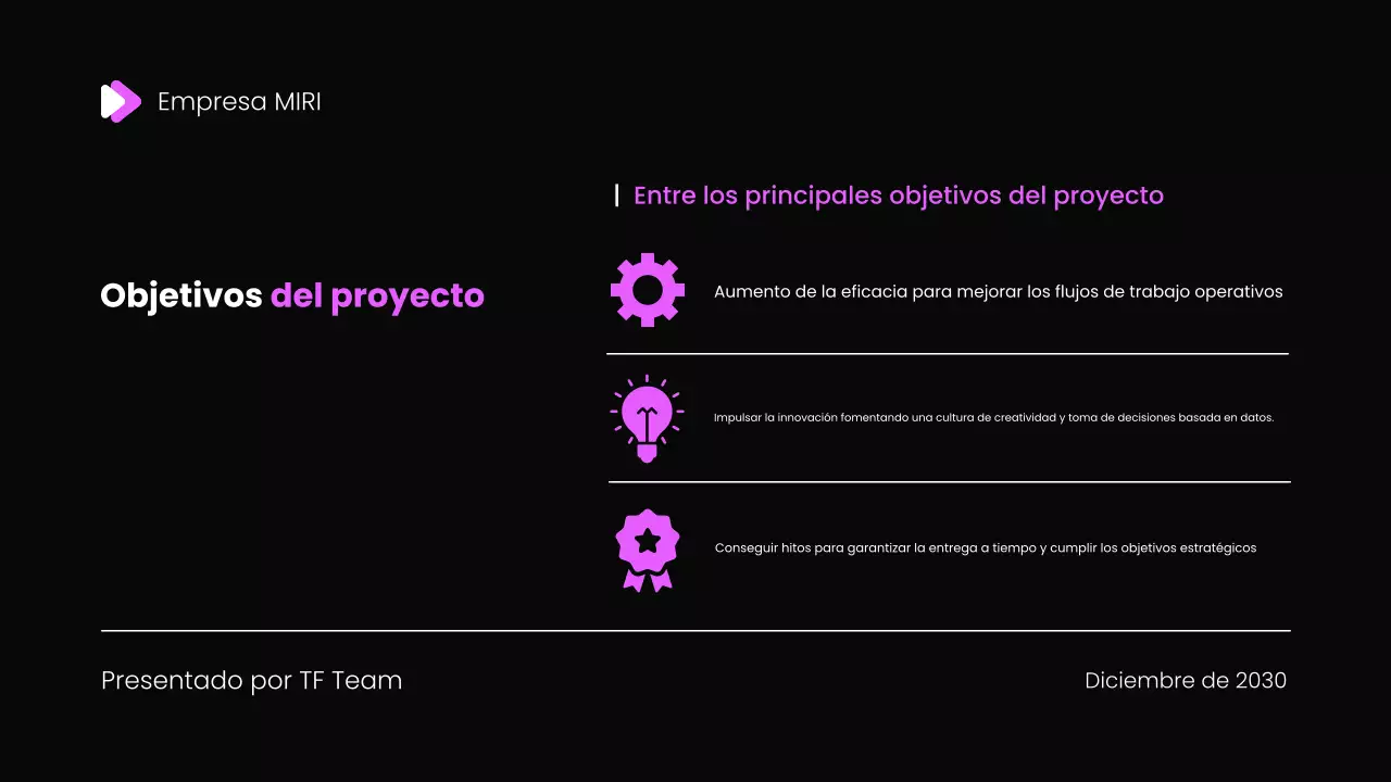 Plantilla de presentación del informe de revisión mensual