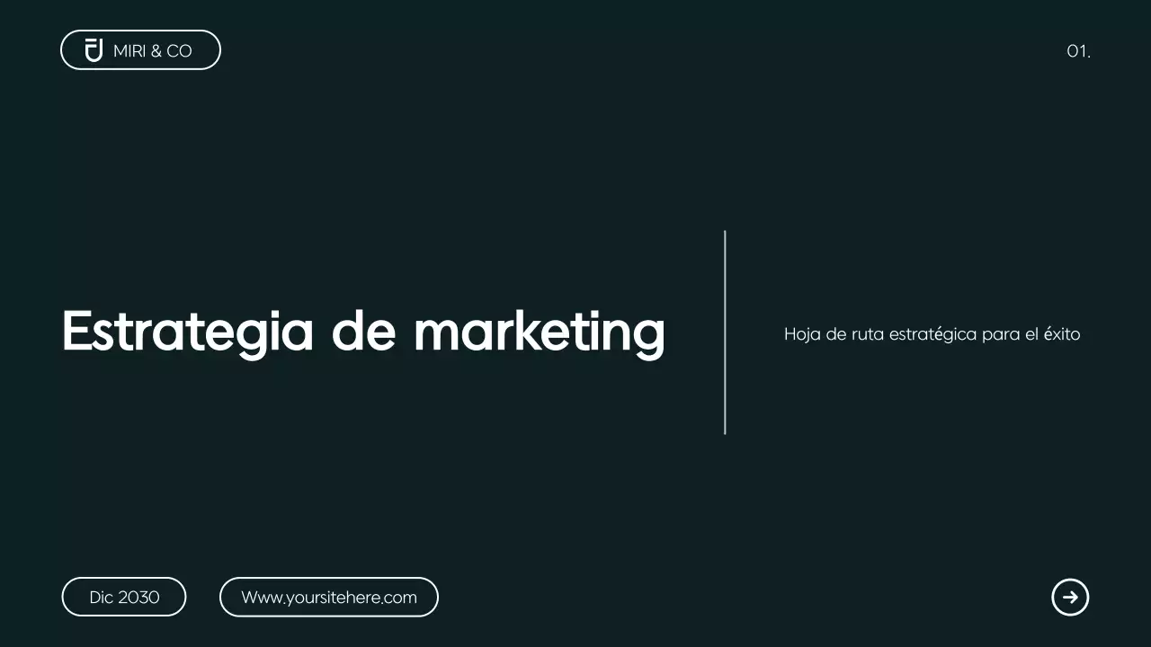 Plan de empresa moderno y minimalista