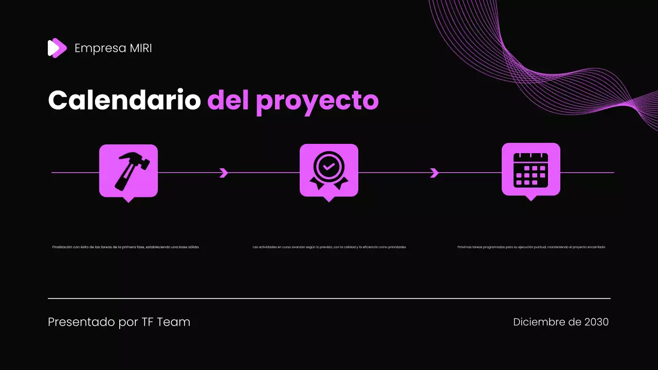 Plantilla de presentación del informe de revisión mensual