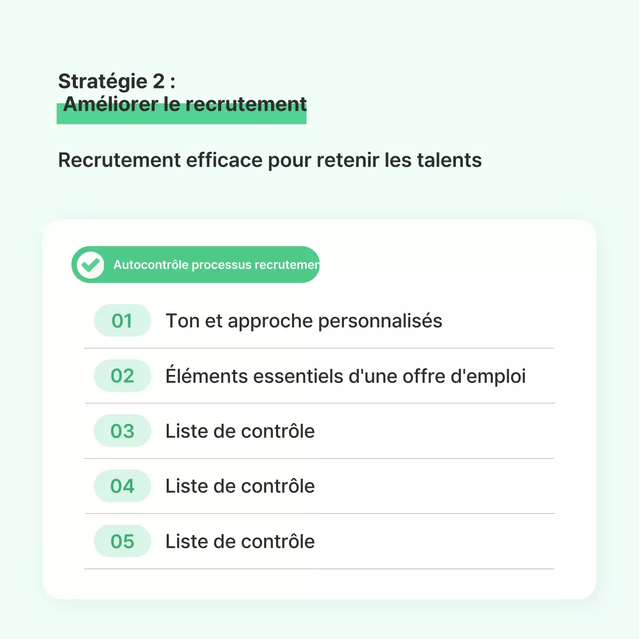 Manuel de stratégie commerciale Mint Tidy