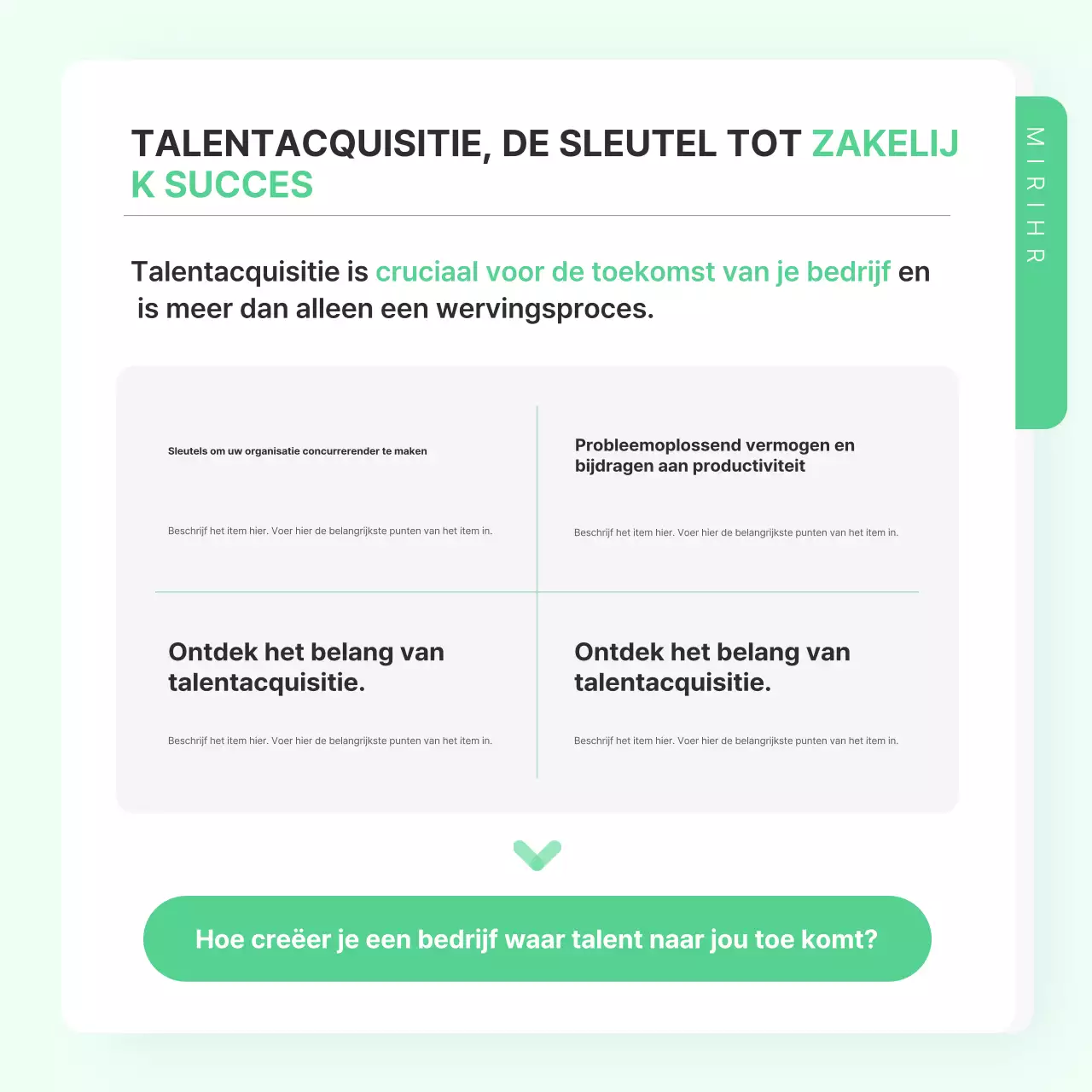 Mint Tidy Handleiding voor bedrijfsstrategie