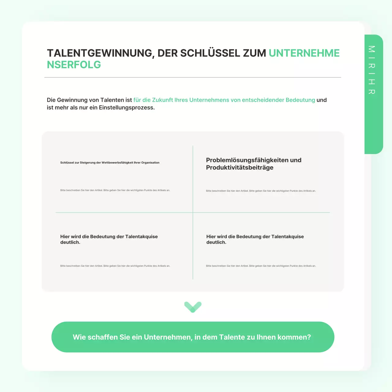 Mint Tidy Handbuch zur Unternehmensstrategie
