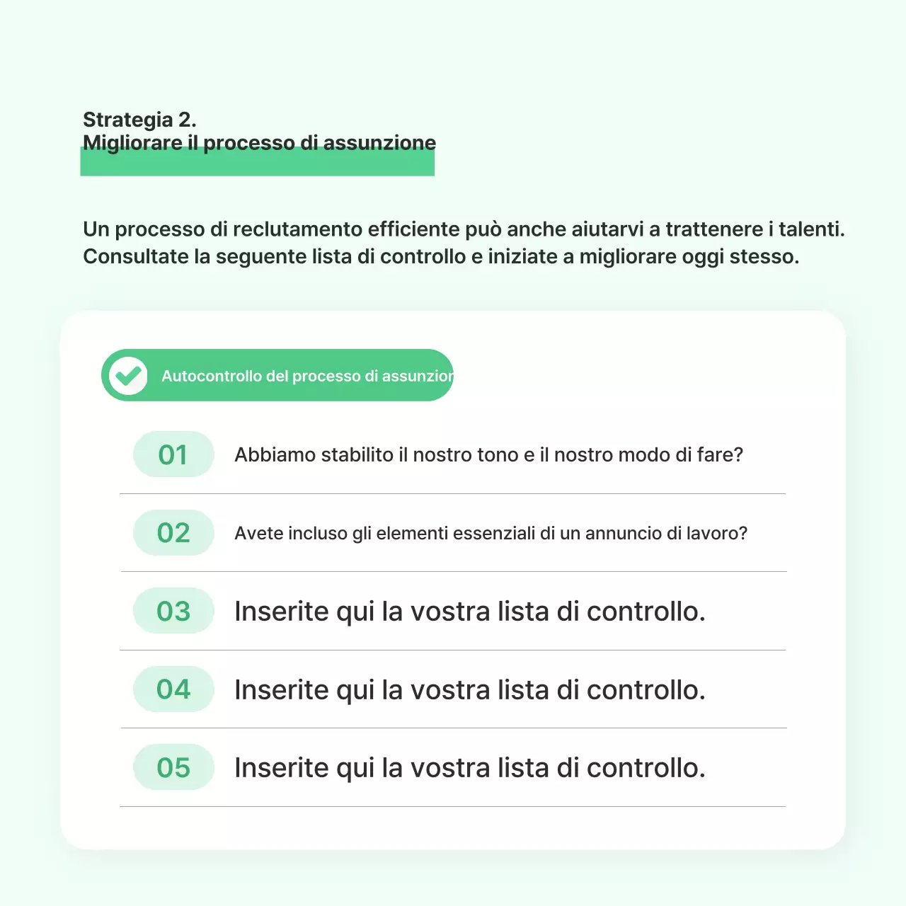 Manuale di strategia aziendale Mint Tidy