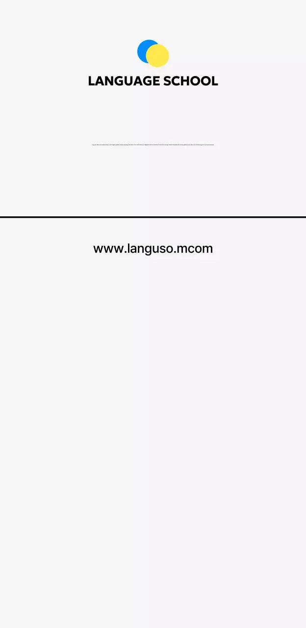 Promote a modern foreign language school with a light bulb illustration