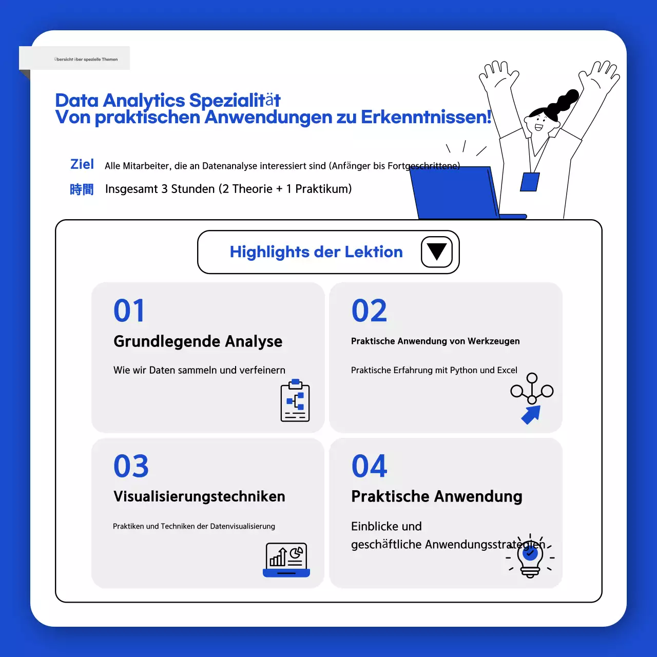 Blue Modern Education Anzeige