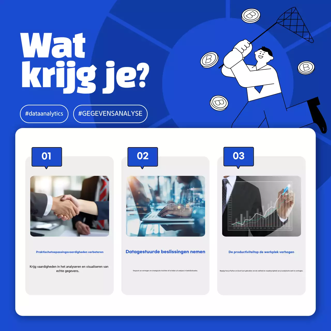 Blauw Modern Onderwijs Advertentie