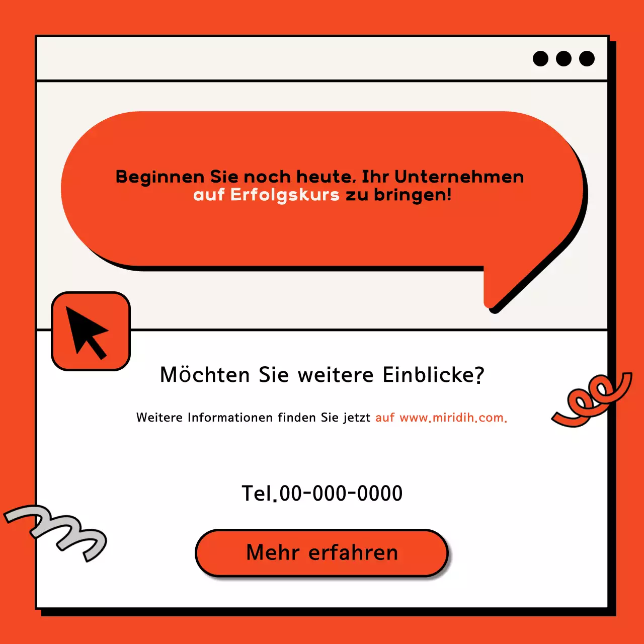 Orange Modern Interview Ad