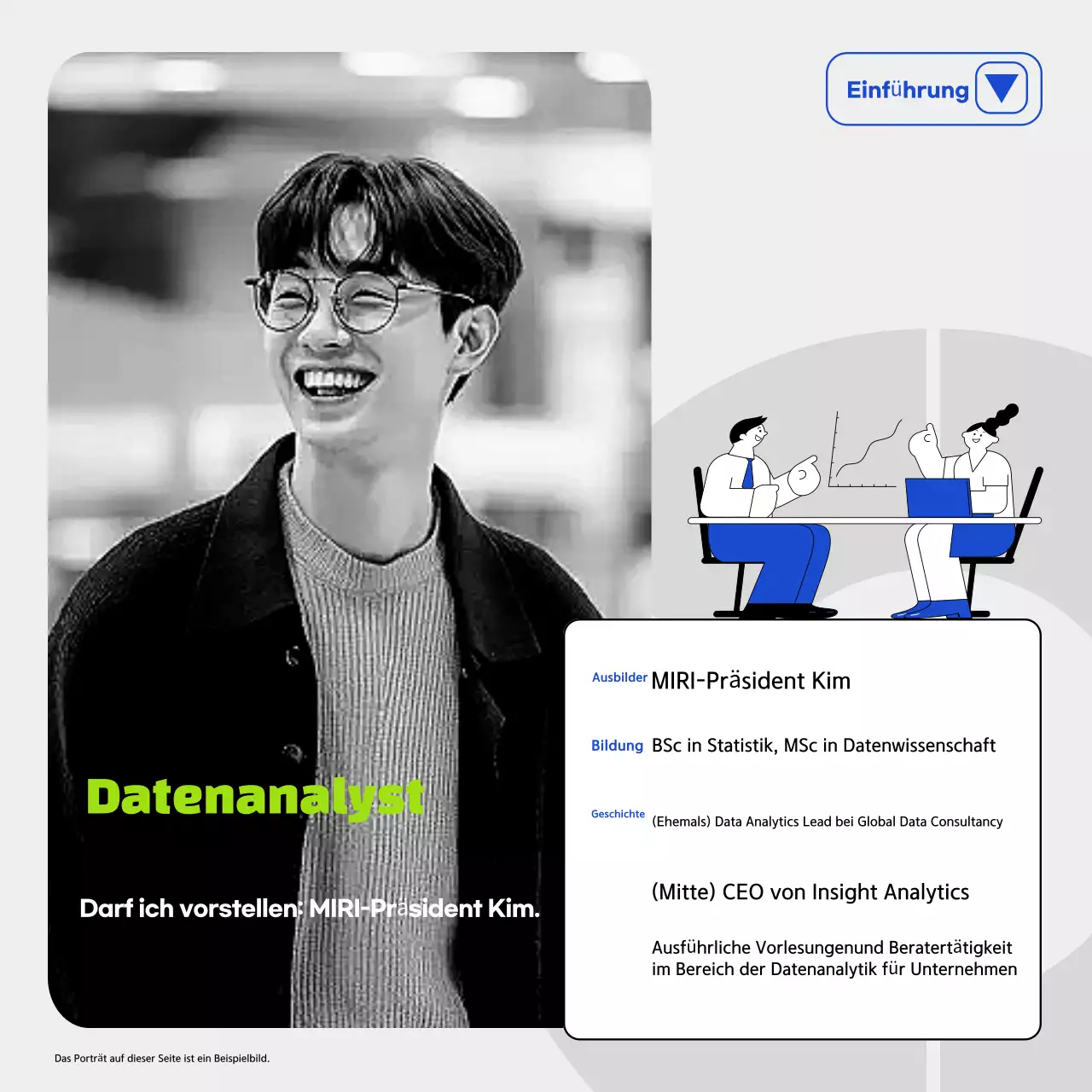 Blue Modern Education Anzeige